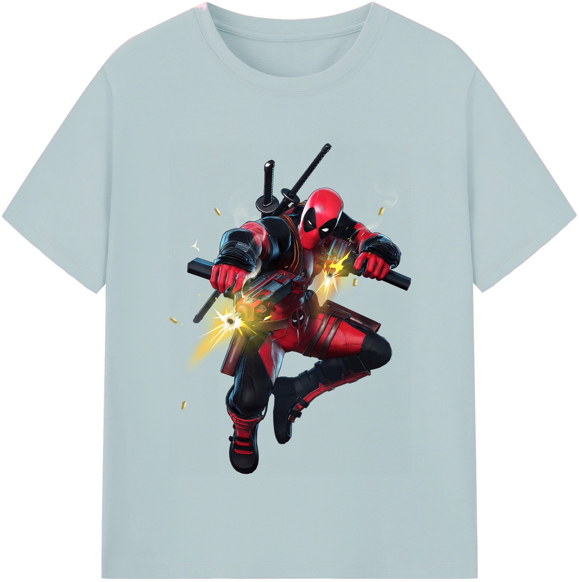 （画像用） Deadpool デッドプール 綿100％半袖Tシャツ（フロントプリント）
